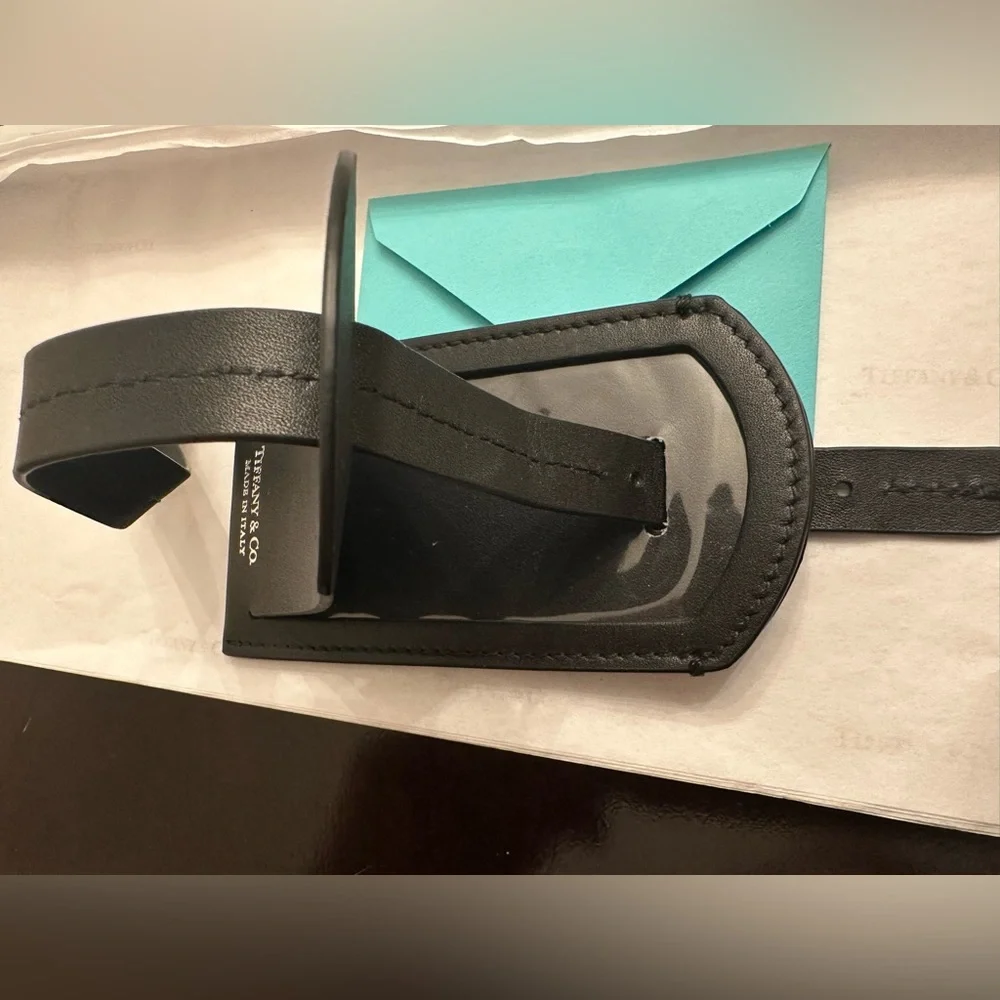 Tiffany & Co Black bag tag